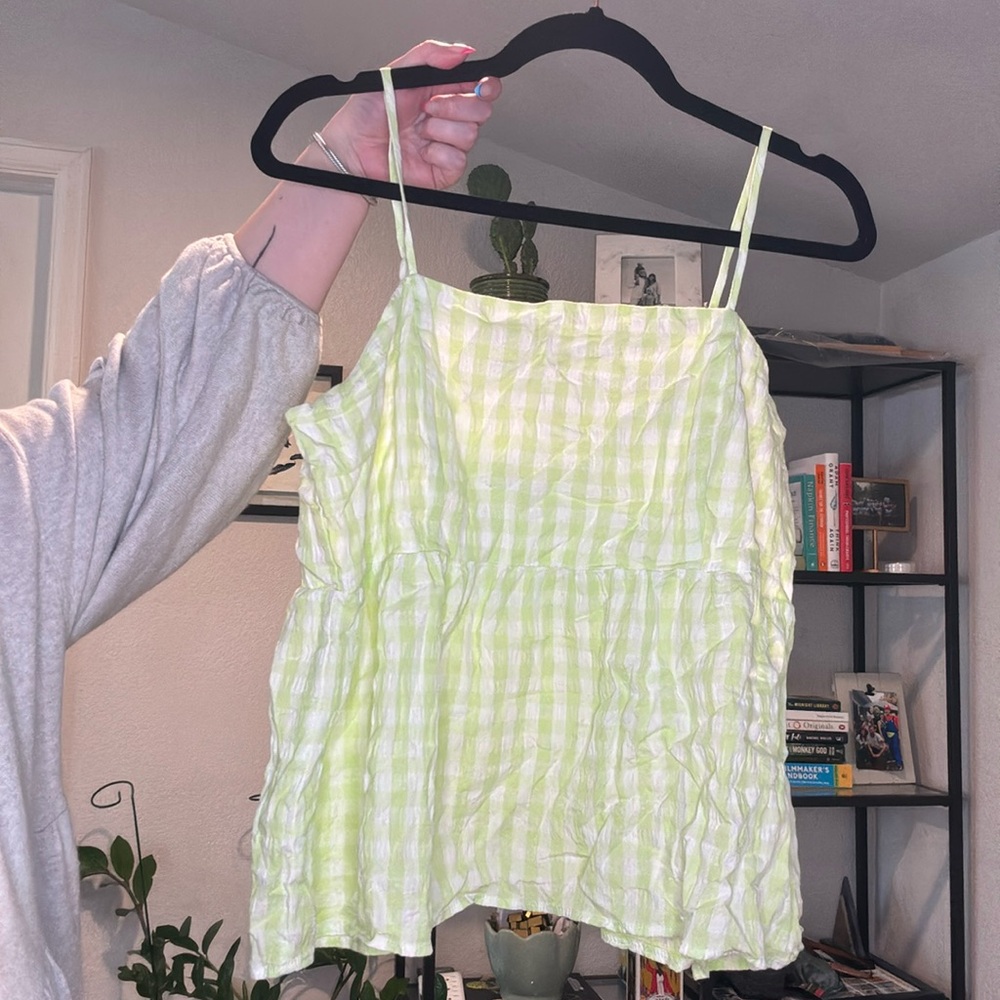 Lime Green Spaghetti Strap Top